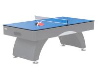 Combo plateau dinatoire / table de ping pong pour billard 213x122cm - Hêtre (2)