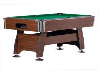 Billard américain Chicago - Couleur wengé avec tapis vert (2)